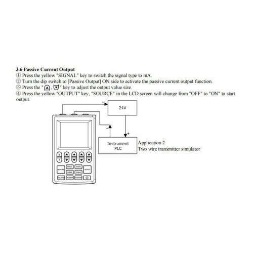 Multifunction Signal Generator 4-20mA Current Voltage RTD Thermocouple Signal Source Handheld Process Calibrator 2