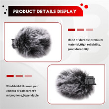 Hot Shoes and Furry Windscreen for ZV1 ZVE10 ZV1F Hot Boots Artifical Fur Windshield