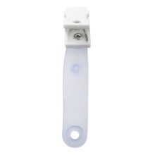 100 Pezzi di Plastica Identificativo del Nome Della Carta Contenitore Della Cinghia del Distintivo del Distintivo del Distintivo Bianco Chiaro
