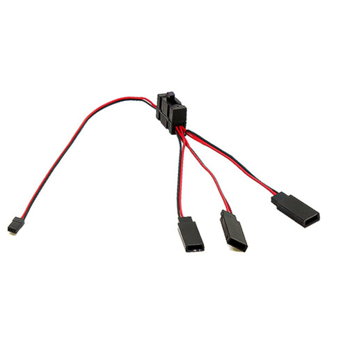2 Pièces RC Servo Extension 1 à 3 Y Câble de Fil LED Interrupteur D'Alimentation de Commande de Lumière 1