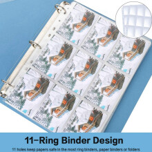 100X Bolsillos de Doble Cara Páginas de Tarjetas de Intercambio Fundas de Plástico Transparente de 9 Bolsillos Protectores de Tarjetas de Juego para