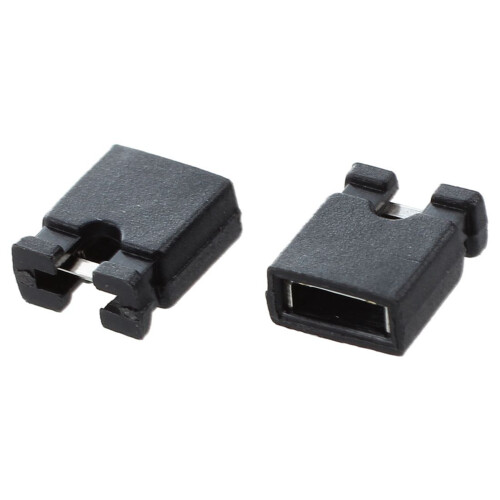 100 Pcs 2.54mm Jumper Cap  Jumper Short Circuit Cap Connectors 1