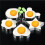 Fried Egg Molds, Pancake Mold Maker with Handle for Kids, Mold Non Stick for Griddle Pan 10Pcs 3