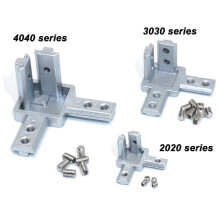 8Pc 2020 Series 3 Way End Corner Bracket Connector for European Standard 6mm T Slot 20 x 20mm Aluminum Extrusion Profile