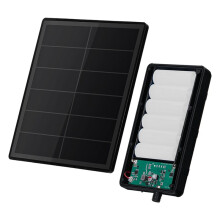 Painel Solar D5 de 5 W para Câmera de Segurança, Campainha, Carregador de Bateria À Prova D'Água IP66 com Porta 5,5 X 2,1, Saída de 5 V 2,6 A