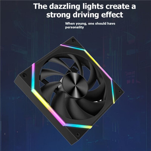 140mm ARGB Case Fan 14CM PC Cabinet Cooler Silent 6-30dBa 89CFM  Airflow Support 5V ARGB SYNC Reverse 1