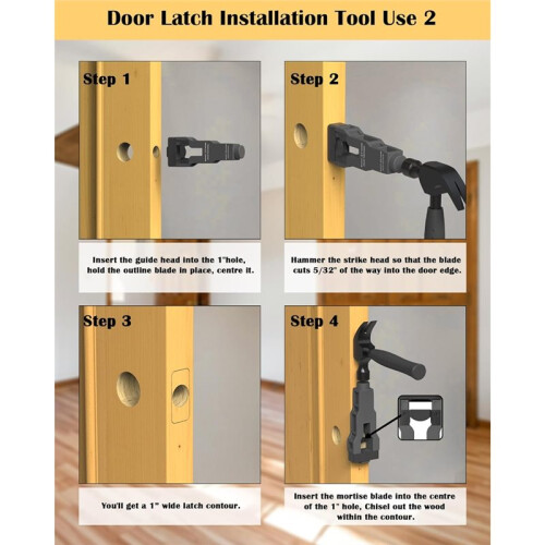 Door  Mortise Tool, Help Remove Material to Install for Clean, Flush and Accurate Professional Installation 2