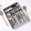 Expandable Kitchen Drawer Organizer, Adjustable Silverware Tray 4