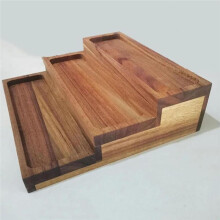 3 Tier Spice Rack Wood Stability Countertop Spice Storage Holder for Spice Bottles Cupboard Seasonings Pantry Cabinet