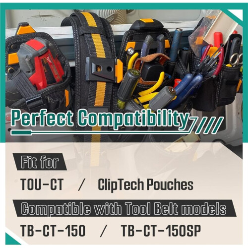 5pcs Clip Tech Hubs for ClipTech Pouches,Tool Belt Clip for TOU-CT Models ClipTech Pouches 1