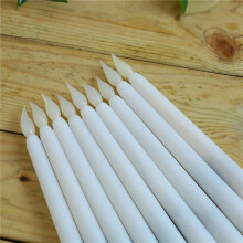 12Pcs Flameless Taper Candles Flickering with 10-Key Remote Timer, Battery Operated LED Candlesticks Window Candles