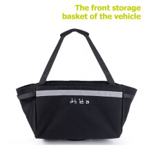 For Folding Bike Front Storage Bag with Bracket,Front Storage Bag Vegetable Basket Bag and Internal Bracket