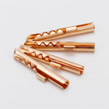 Lot de 8 Fiches Bananes de Type Z en Cuivre Bronze BFA de Haute Qualité, 4 mm, Connecteurs Haut-Parleurs avec Bague de Verrouillage - Accessoires