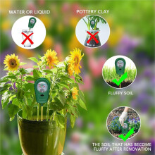 Soil Test Kit, Soil Moisture Meter/Soil Ph Meter/Fertility Soil Tester, Soil Hygrometer for Garden, Farm