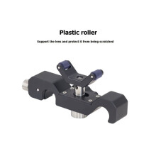 15mm Universal Telephoto Lens Support with Rolling Y-Bracket 1/4 3/8 M3 Height Extension Posts for DSLR Camera Rig