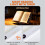 2PCS Flat Book Light Rechargeable Clear LED  Reading Light with Timer Dimmable Full Page Panel Plate Lamp 1