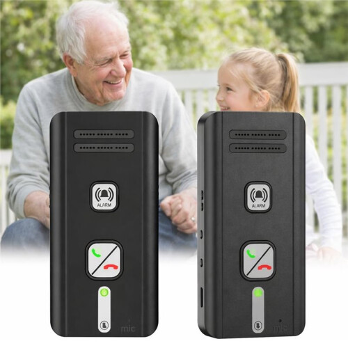 2PCS Wireless Intercoms for Home, Wireless Intercom System, 2 Way Voice Intercom for Elderly, Seniors, and Kids 1