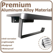 Uchwyt Ścienny na Papier Toaletowy z Półką, Wykonany z Wysokiej Jakości Aluminium, Idealny do Łazienki i Kuchni