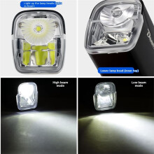 DEEMOUNT Bicycle Headlight with Mounting Bracket 1200 Lumens 4800mAh  Headlight Waterproof Bike Lights for Night Riding