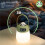 Panda Night Light with Clock Usb Rechargeable Portable Nursery Lamp Remote Control Bedsid 3000mah Battery Dimmabe Lamp 3