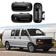 Exterior Door Handle Set for Chevy Express Savana 1500 2500 3500 1996-2009 Replaces 10359093 15048812 25866266