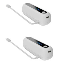 For Meta Quest 2/3/3S Power Bank 5000mAh External Battery 2 Pack Extended Playlife Fully Compatible VR Headset Accessory