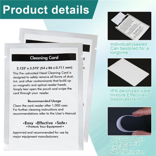 Label Printer Cleaning Card for Label Writer Label Printers 20-Pack