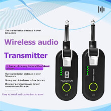 2.4G Draadloos Gitaarsysteem, Oplaadbaar, 270 Draaibare 3,2 mm Stekker, Gitaarzender/Ontvanger Set, Realtime