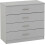 Seconique Dakota 4 Drawer Chest - Light Grey 4