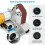Electric Belt Sander Grinder with 10 Sanding Belts and 7-Speed Adjustment for DIY Projects EU Plug 5