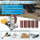 Electric Belt Sander Grinder with 10 Sanding Belts and 7-Speed Adjustment for DIY Projects EU Plug 6