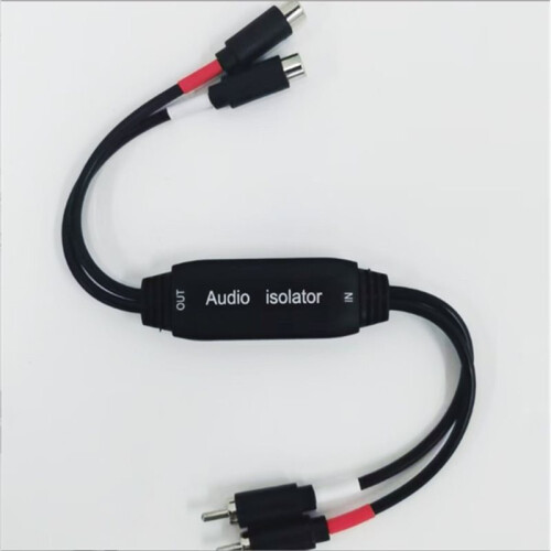 2 CH for RCA Ground Loop Noise Isolator - Stereo Hum Suppressor,Anti-Interference Filter for Car/Home Audio Systems 2