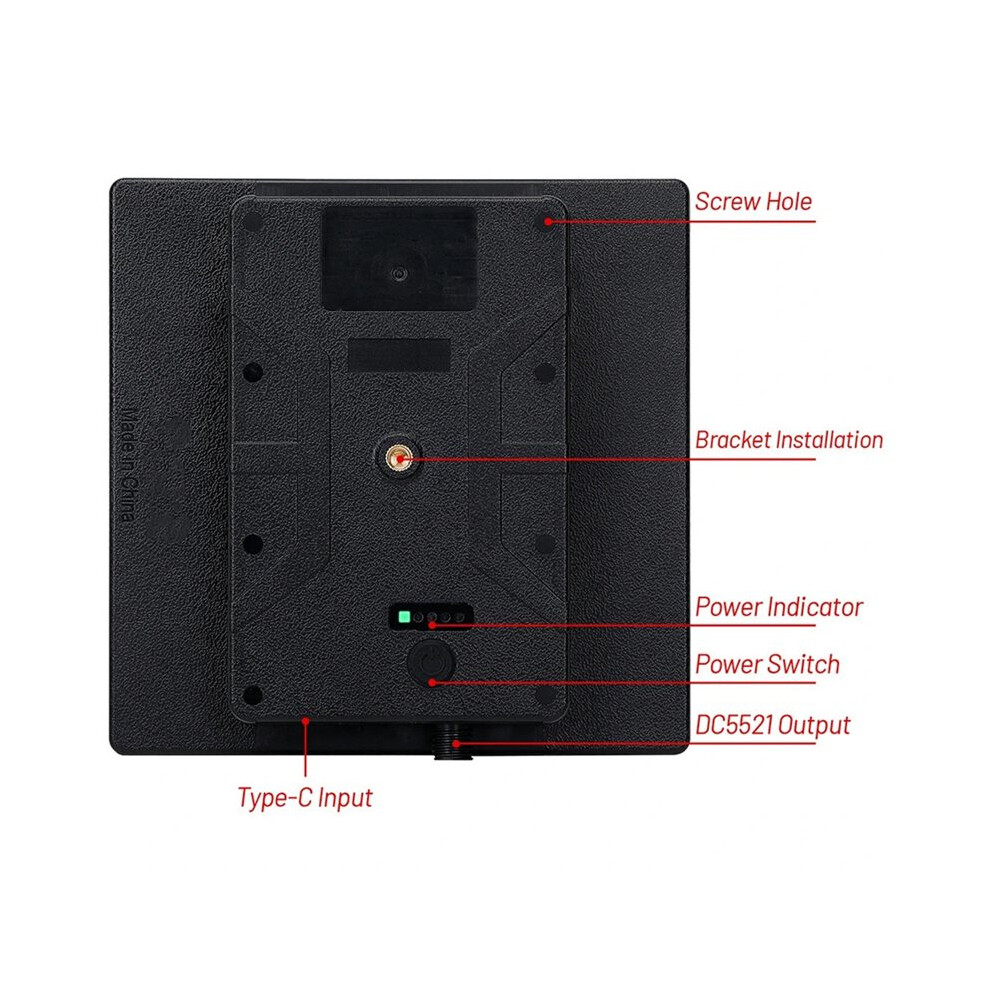 D5 5W Solar Panel For Security Camera Doorbell Ip66 Waterproof Battery Charger With 5.5X2.1 Port, 5V Output 6032407234119