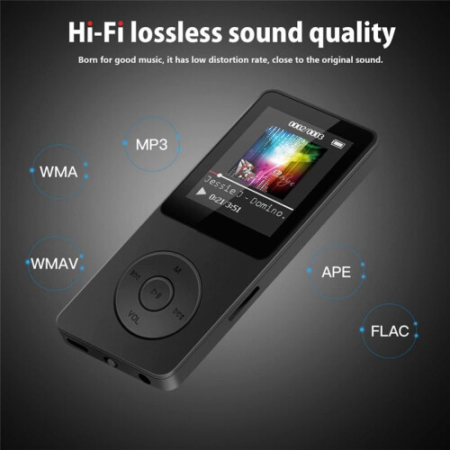 MP4 MP3  Player  Walkman Student Tela de 1,8 Polegadas 64G Plug Card Sports Music Player 2