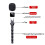 Microphone Handle Fit for  MIC 1/2 MIC  Handheld Adapter Wireless Lav Mic Back Clamp Holder for Vlog Interview 3