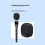 Microphone Handle Fit for  MIC 1/2 MIC  Handheld Adapter Wireless Lav Mic Back Clamp Holder for Vlog Interview 8