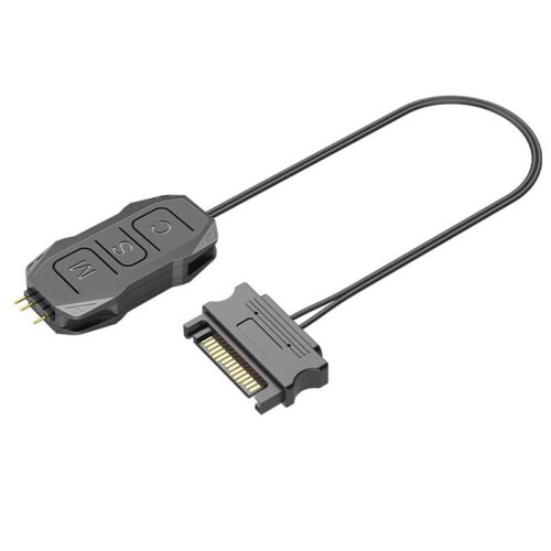 COOLMOON ARGB Controller to  RGB Remote  Controller HUB Adapter RGB Remote Controller for PC Fan Cooling Fan Light Strip 1