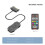 COOLMOON ARGB Controller to  RGB Remote  Controller HUB Adapter RGB Remote Controller for PC Fan Cooling Fan Light Strip 6