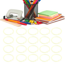 20 Transparent Loose Leaf Rings