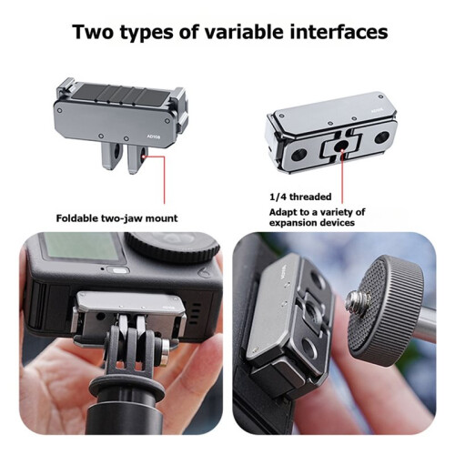 Sunshade Rabbit Cage Frame Case for  Action 6 Foldable Expansion Mount Protective Cage Adapter Stand Holder 1