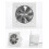 6" Metal Exhaust Fan Bidirectional Ventilation for Ceiling and Pipe Installation 2