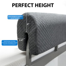 Toddlers' Bed Rail Bumpers Protector, Children'S Bed Guardrail Padding, Soft Cushioned Barrier, Increased Height