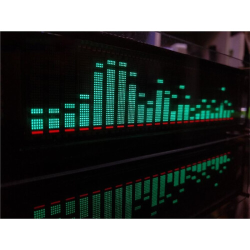 AK2515v3 VFD Music Audio Spectrum Indicator / Audio VU Meter/Amplifier Board Level /Precision Clock/Adjustable AGC Mode 2