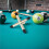 Ensemble de 4 Têtes de Queue de Billard, Support de Queue en Forme de Croix avec Embouts en Caoutchouc Antidérapants 6