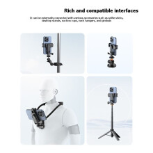 PH17 Multi-Functional Phone Tripod Mount Phone Holder 360 Rotatable Phone Clamp with Dual Cold Shoe Mounts