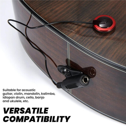 Piezo Contact Microphone Pickups for String Instruments, Ideal for Guitar, Violin, and More - 3 Pack 1