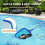 Pool Skimmer 3 Section Adjustable Telescopic Pole Pool Leaf Skimmer for Cleaning Pool Spas Ponds 7