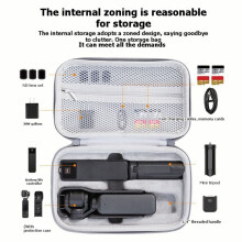 Portable Vlog Camera Storage Bag for Osmo Pocket 3 Drop-Proof Dustproof Carrying Case Travel Protective Cover