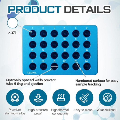 1 Module Thermique Double Taille en Aluminium avec Base Antidérapante, Modèle D 1