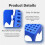 Moisture-Resistant Plastic Pallet with Breathable Mesh Ventilation, Suitable for Basements, Warehouses WHITE 5